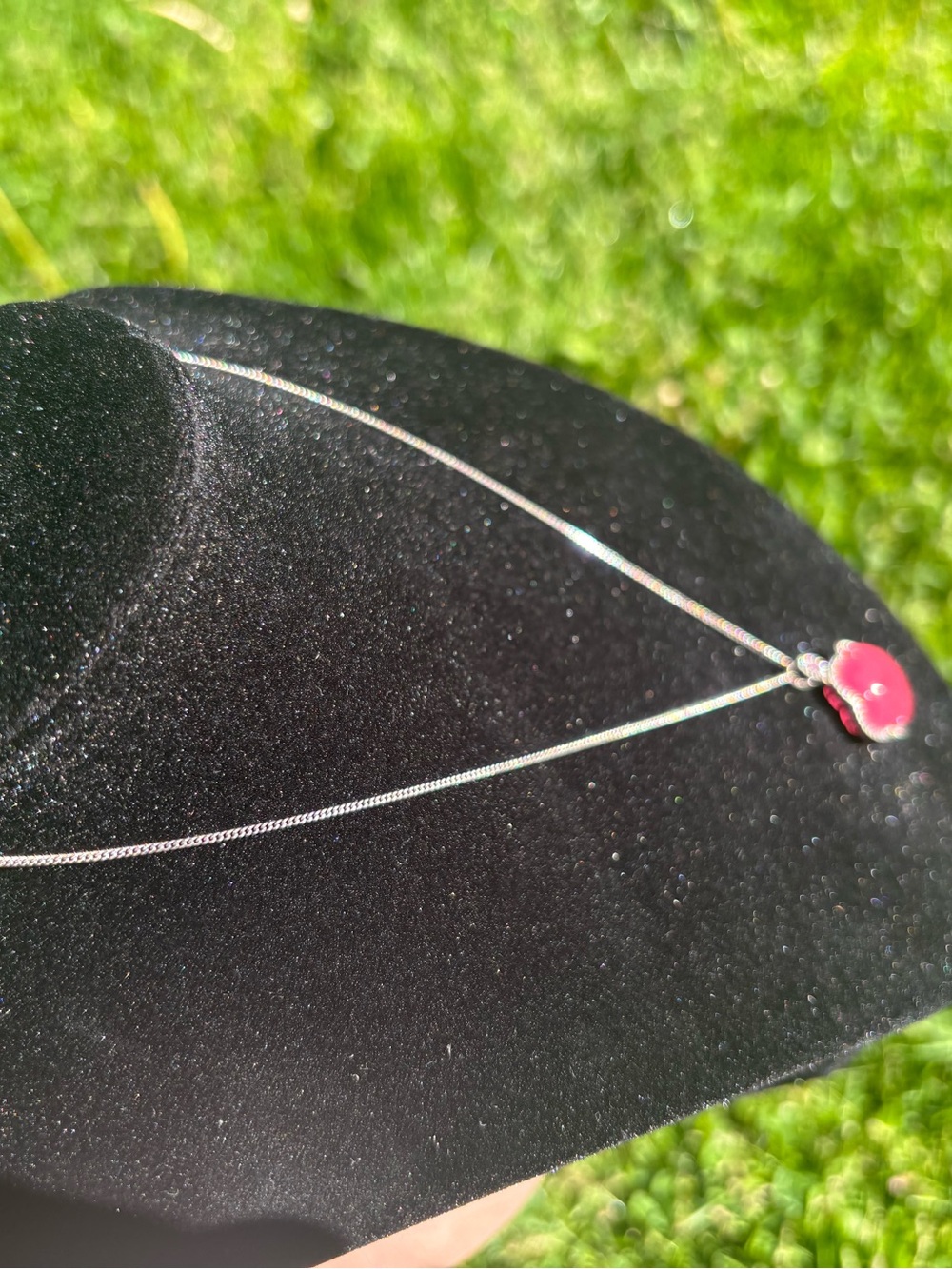 Pink jade necklace. - Picture 6 of 12